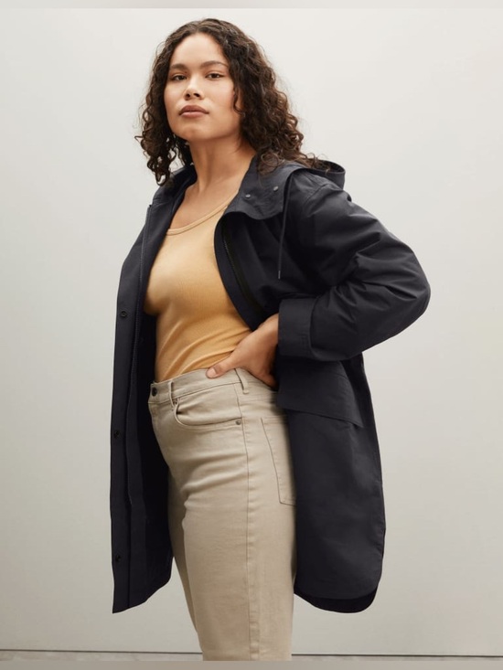 Everlane Jackets & Blazers - Everlane The Anorak Waterproof Rain Jacket Black Size Medium Lightweight